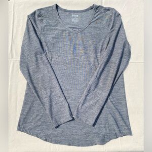Duluth Trading Co Slate Gray Long Sleeve Women's Top Athletic Material Small